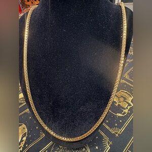 Sparkly Technibond Gold Chain Necklace